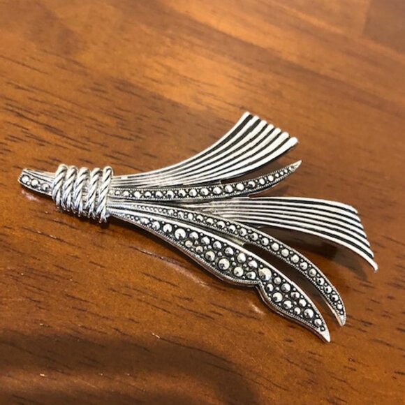 Vintage Silver Tone Germany Brooch Pin. - Picture 1 of 9